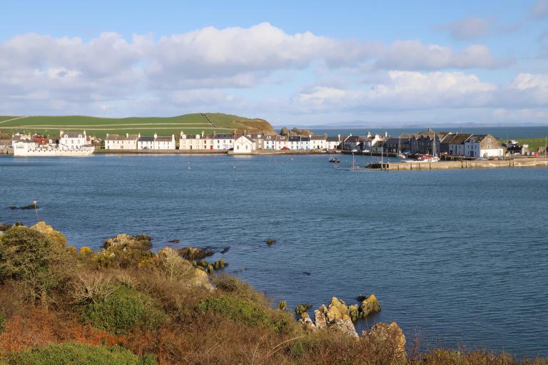 Boats in Isle of Whithorn Harbour