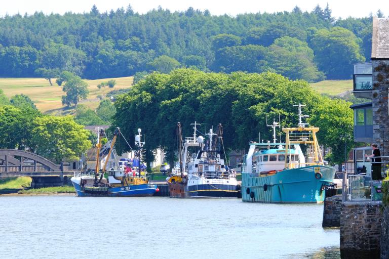 Fishing boats in Kirkcudbright Harbour